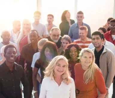 Group of employees looking at the camera.